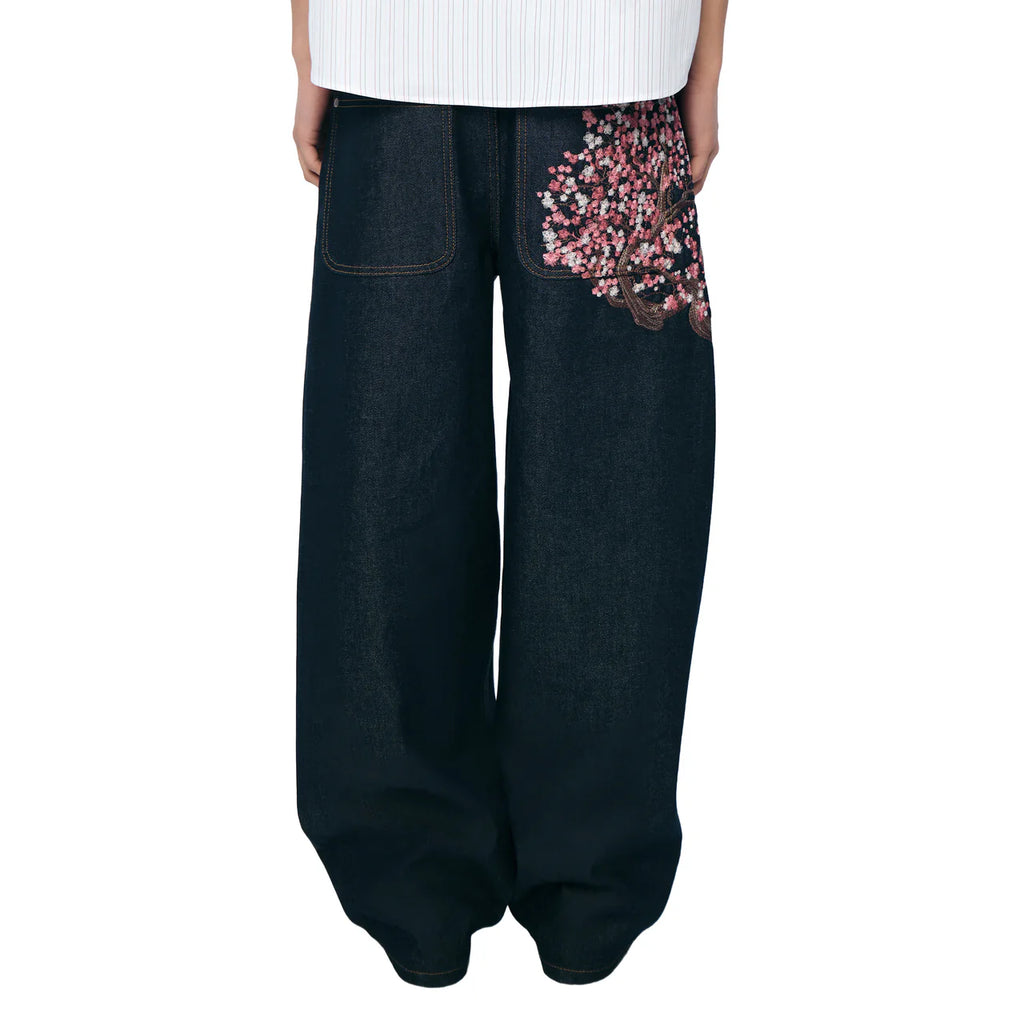 Denim Blossom Baggy Jeans