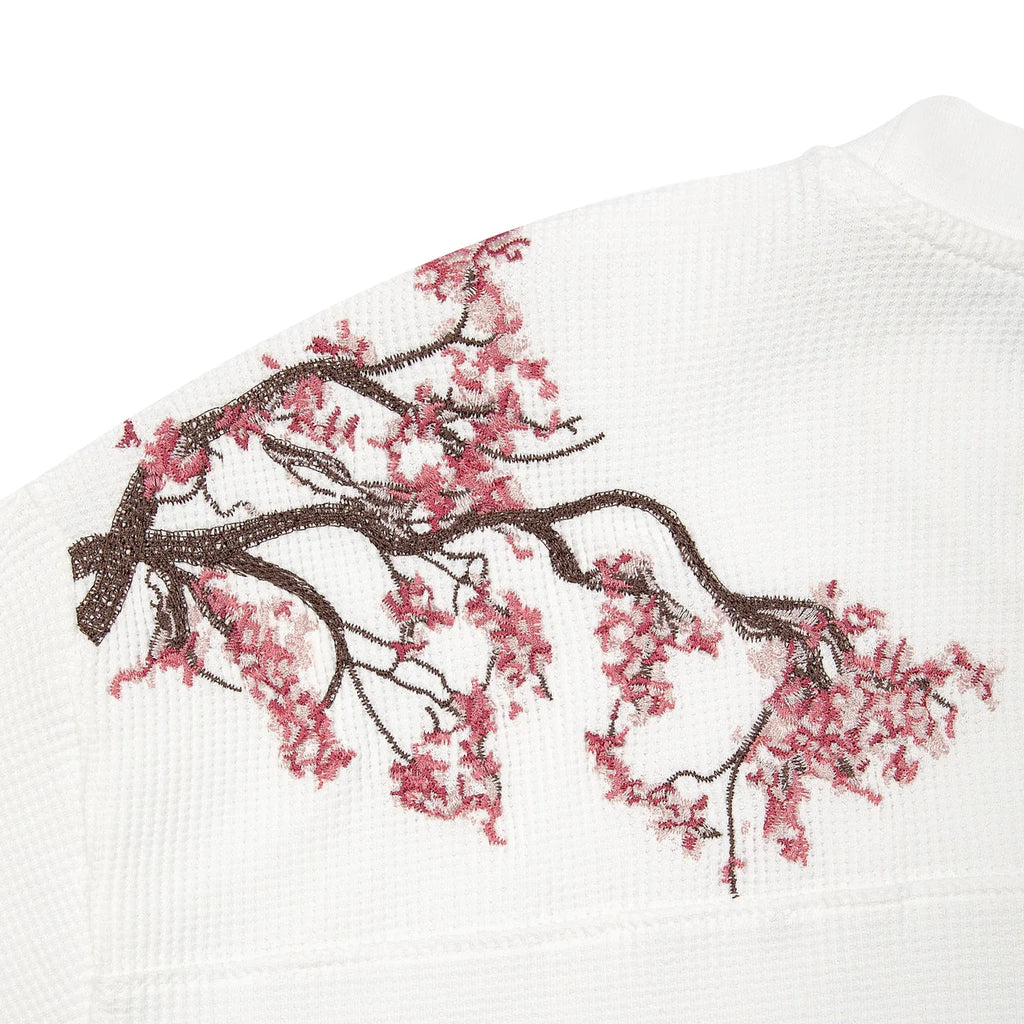 Long sleeve cherry blossom waffle