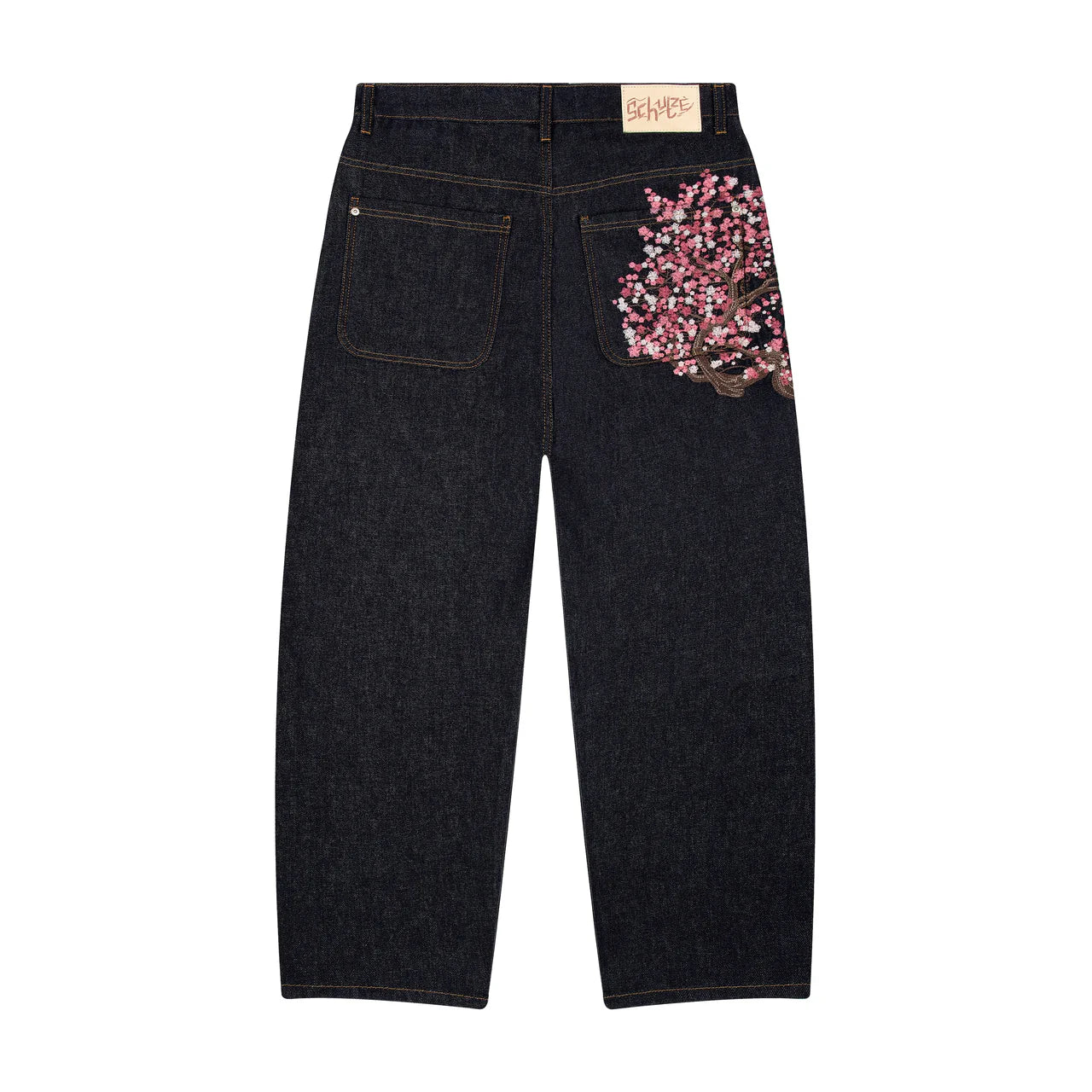 Denim Blossom Baggy Jeans