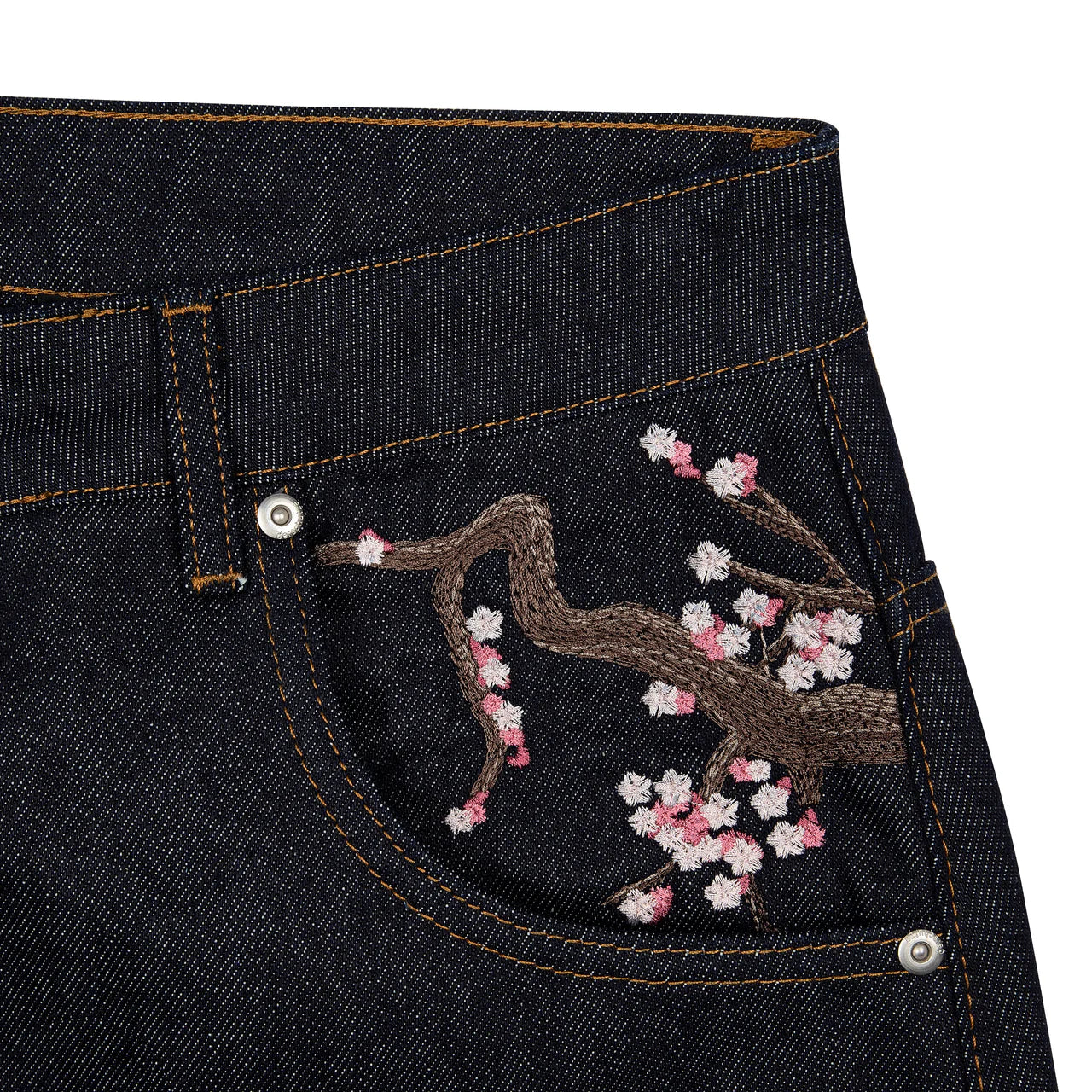 Denim Blossom Baggy Jeans