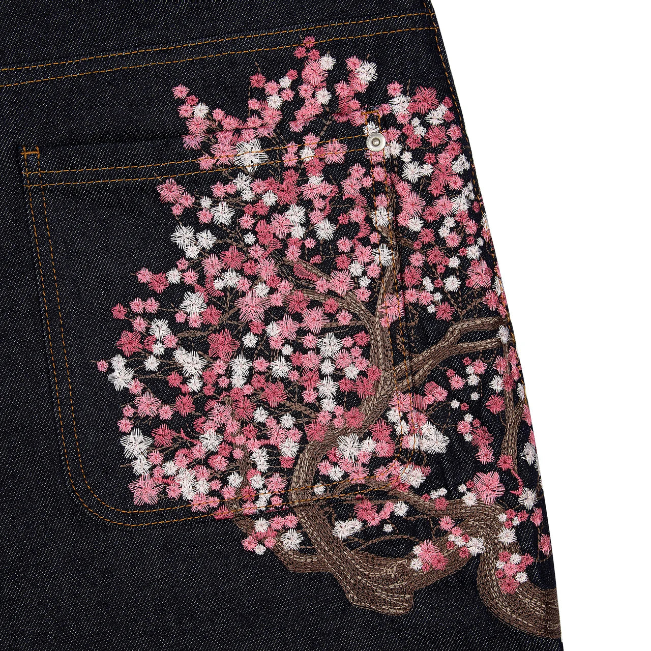 Denim Blossom Baggy Jeans