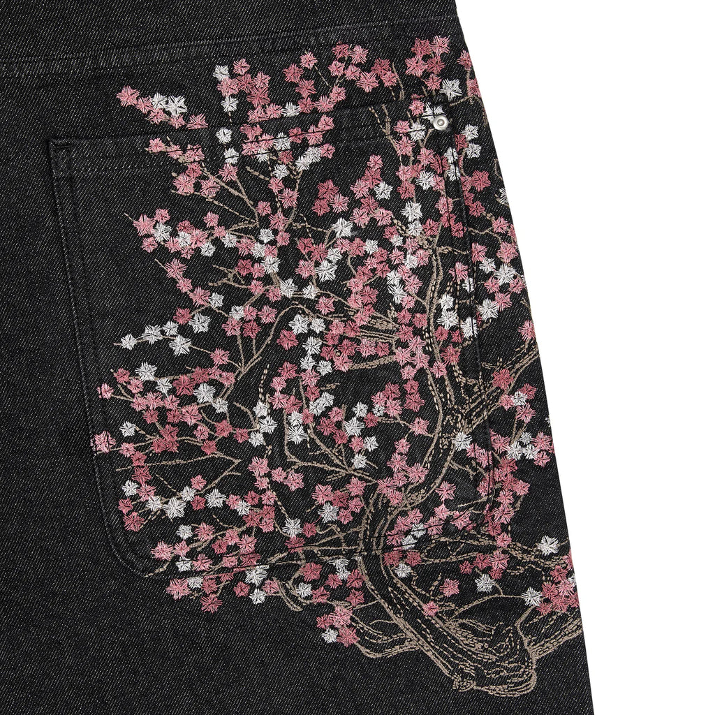 Denim Blossom Baggy Jorts