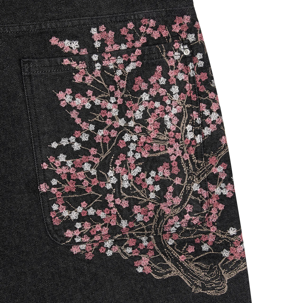 Denim Blossom Baggy Jorts
