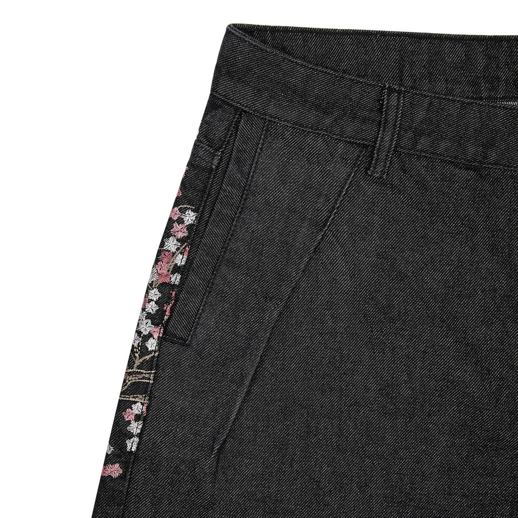 Denim Blossom Baggy Jorts