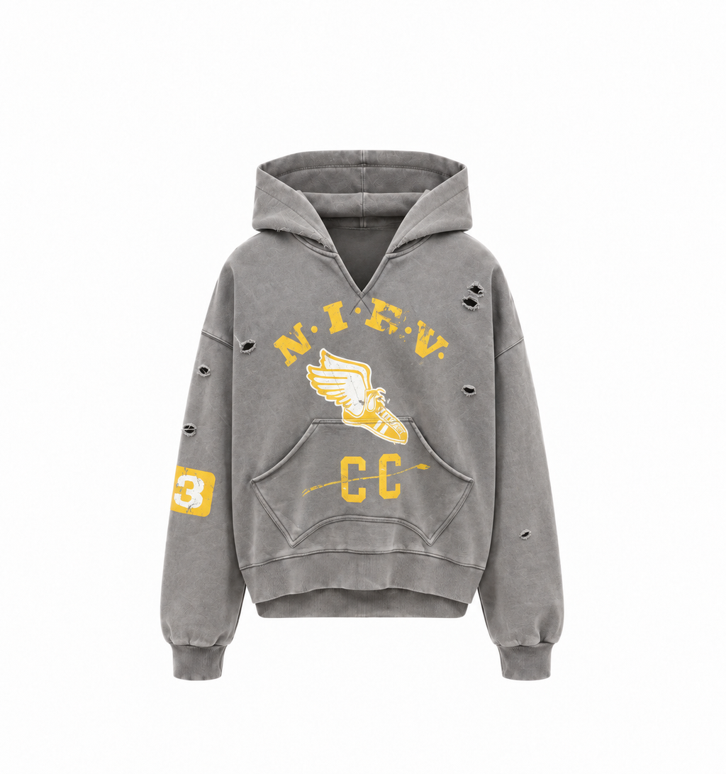 Zotaru open neck Hoodie