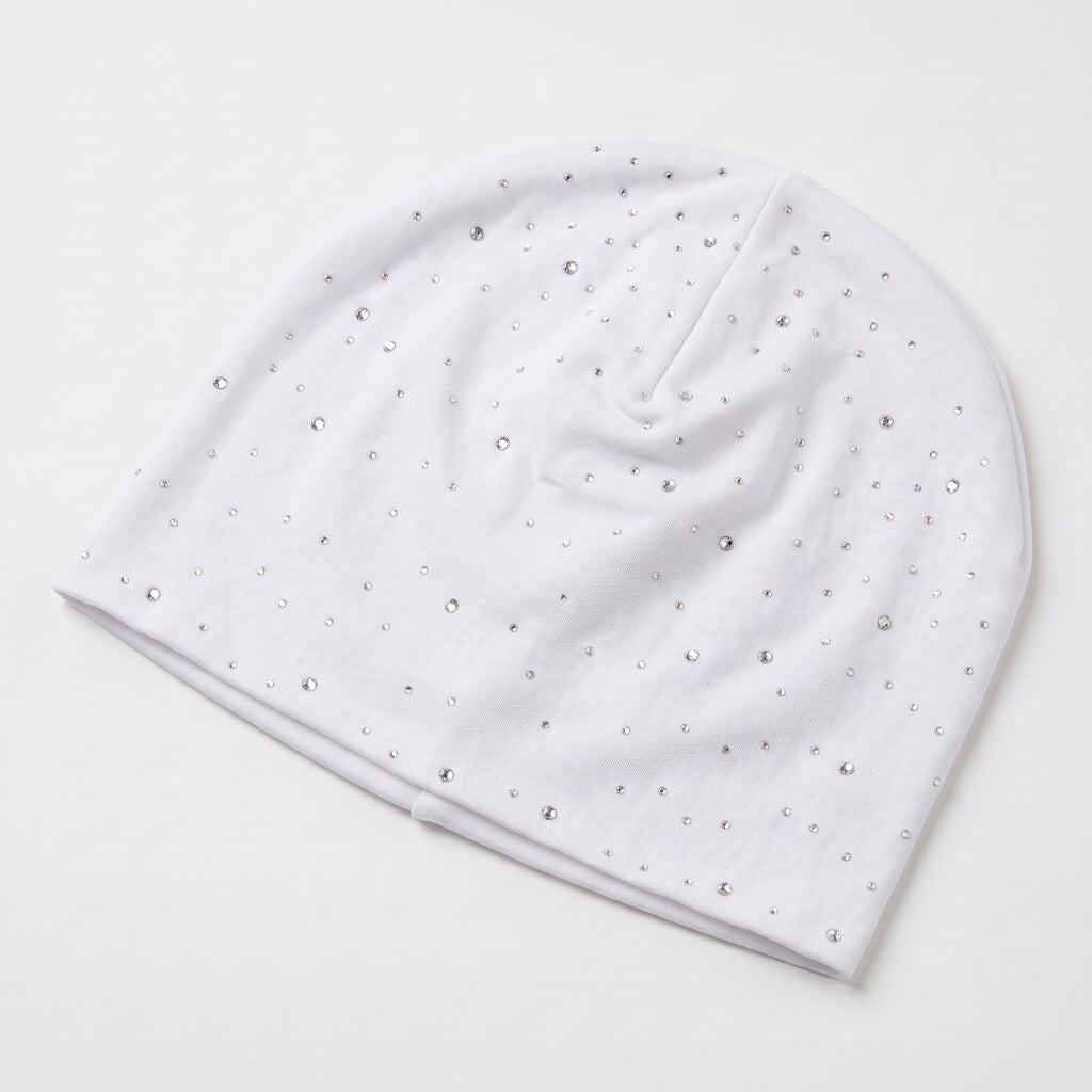 Rhinestone skull cap