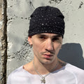 Rhinestone skull cap