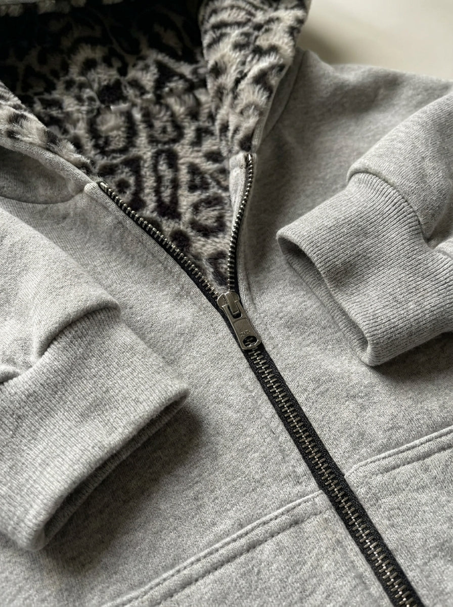 Zotaru Reversible Leopard Hoodie