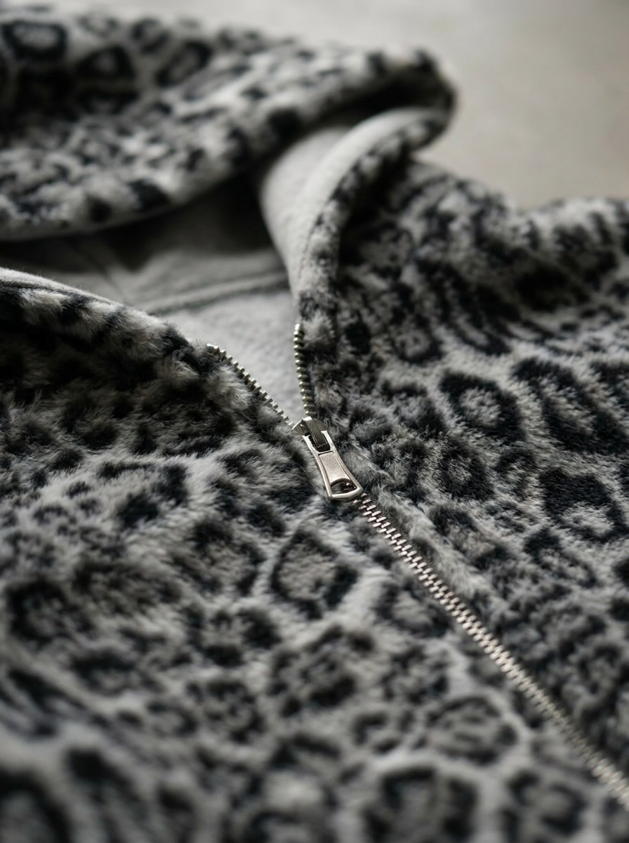 Zotaru Reversible Leopard Hoodie