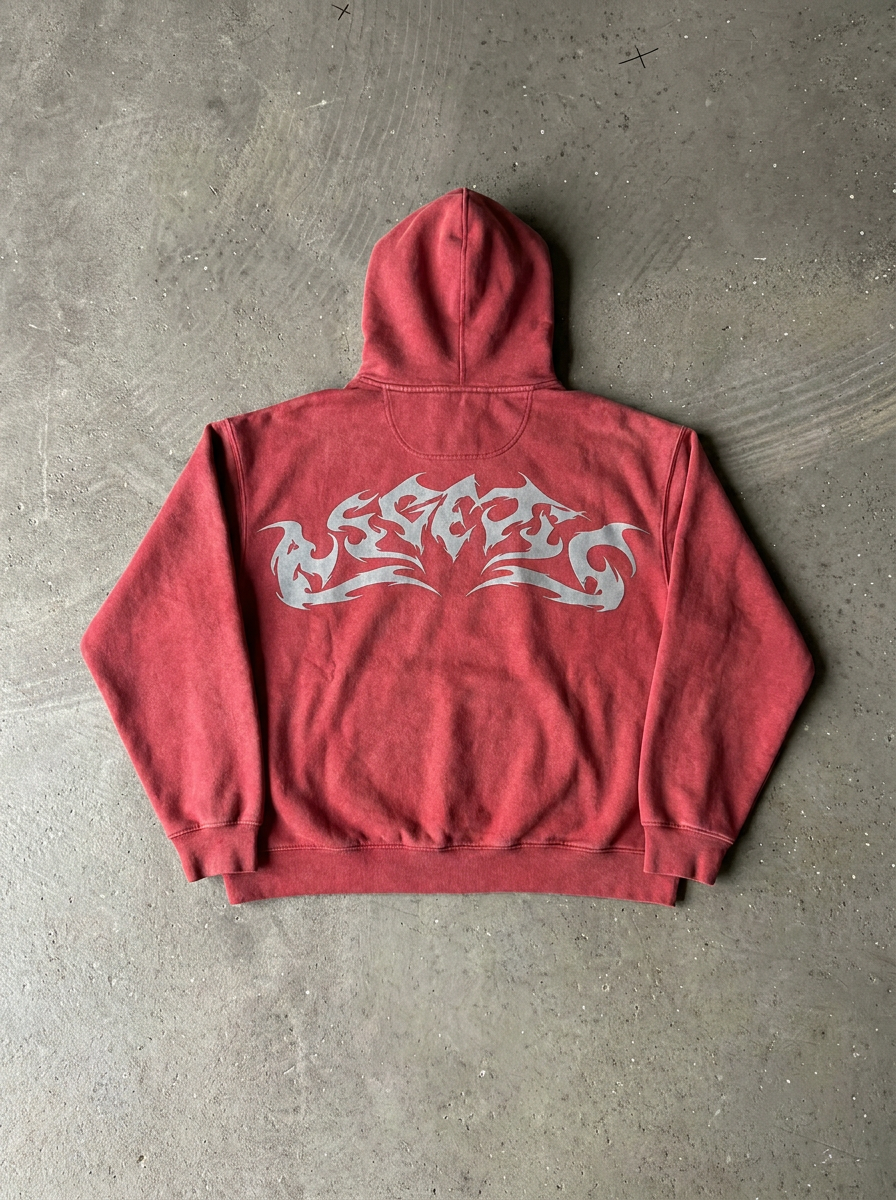 Zotaru Vintage Flame Hoodies