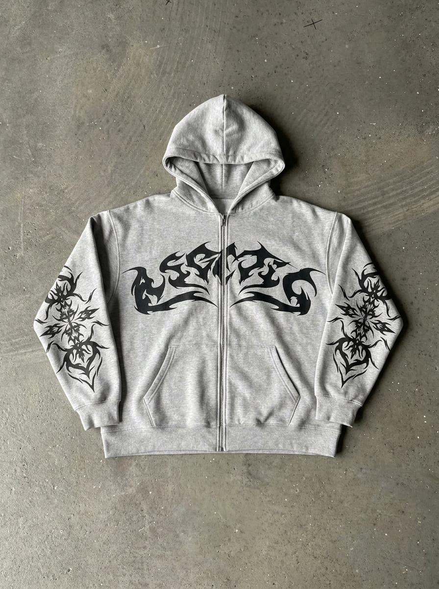 Zotaru Vintage Flame Hoodies
