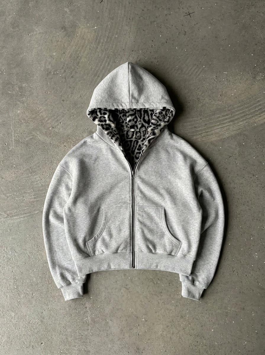 Zotaru Reversible Leopard Hoodie