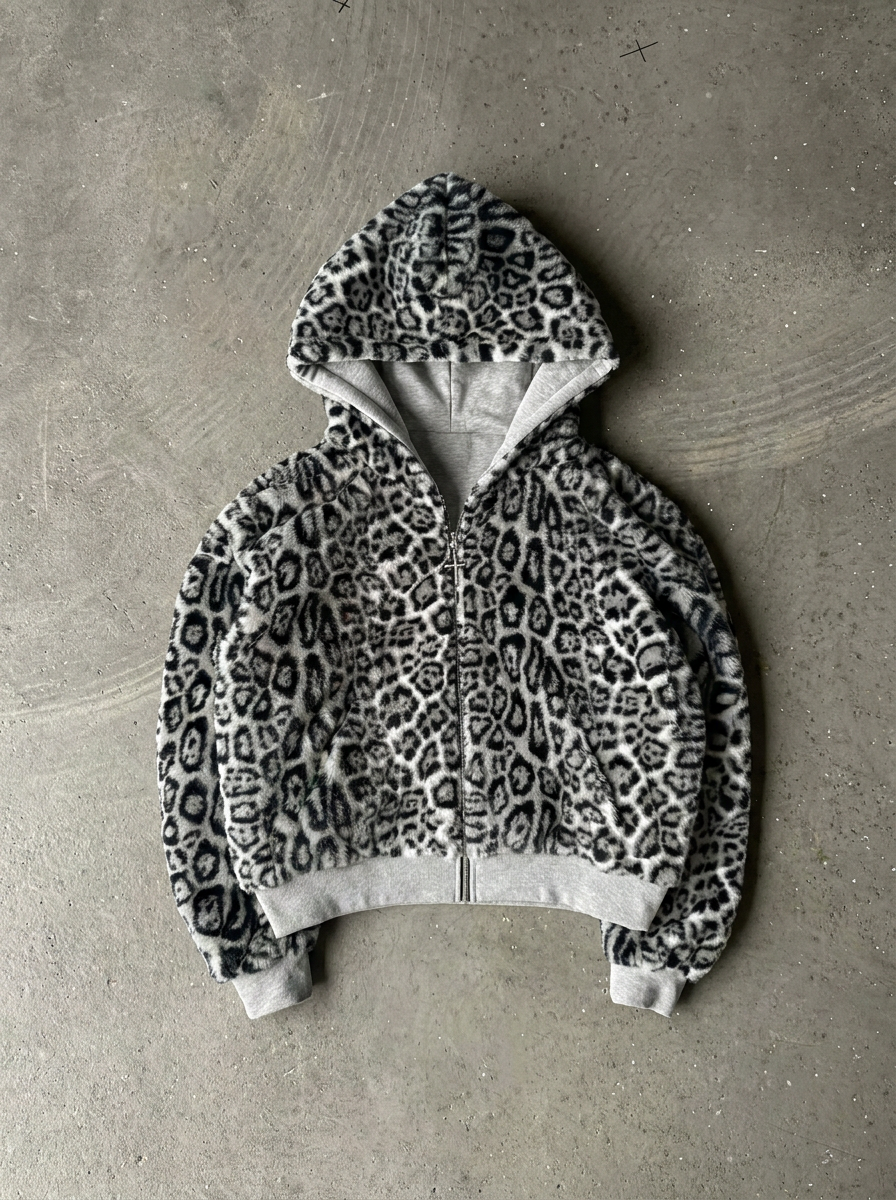Zotaru Reversible Leopard Hoodie